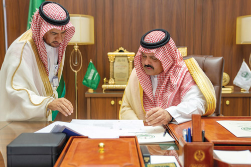  أمير منطقة حائل مستقبلاً مدير فرع شركة المياه