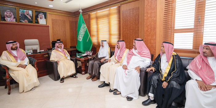 التقى مديري الجهات الحكومية وأعضاء المجلس المحلي 