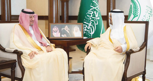 نائب أمير منطقة مكة المكرمة يستقبل رئيس «نزاهة» 