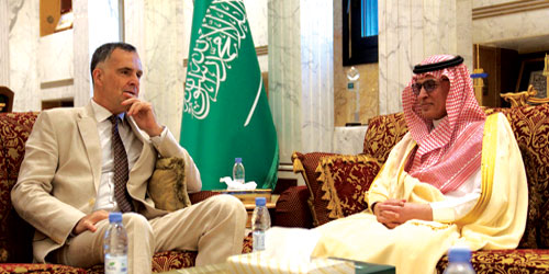 الحارثي يستقبل سفير الاتحاد الأوروبي لدى المملكة 
