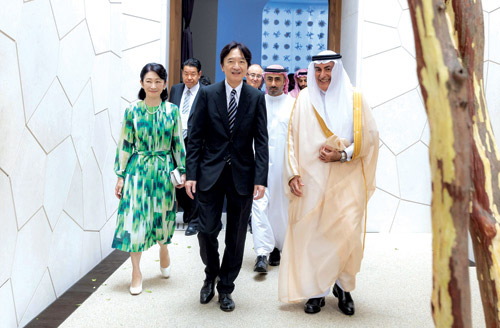 ولي عهد اليابان وحرمه يزوران جناح المملكة في إكسبو 2025 أوساكا 