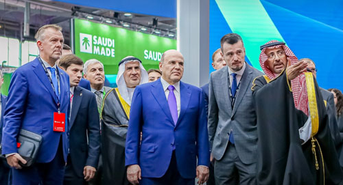 رئيس الوزراء الروسي يزور الجناح السعودي في معرض الصناعة الدولي «INNOPROM 2025» 