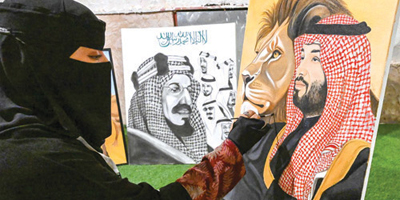 لوحات إبداعية تثري ذائقة مهرجان بيت حائل 