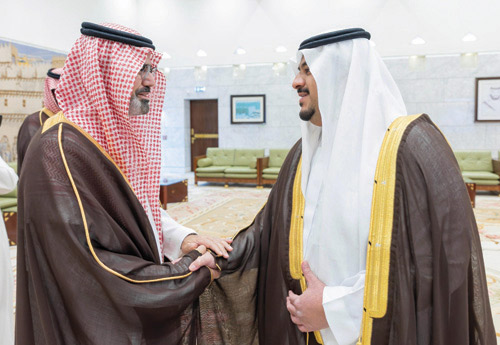 سموه خلال استقباله نائب أمير منطقة جازان