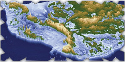 اكتشاف مجاري أنهار قديمة تحت جليد القطب الجنوبي 