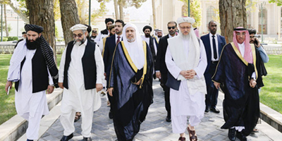 نائب رئيس الوزراء الأفغاني يلتقي أمين رابطة العالم الإسلامي 