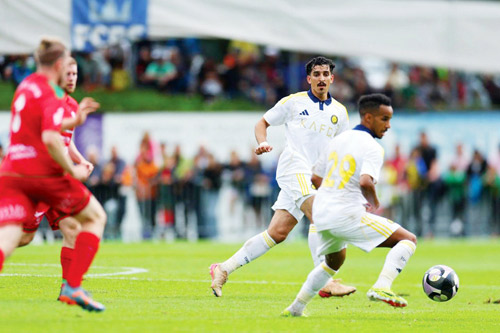 لقطة من ودية النصر ويوهان