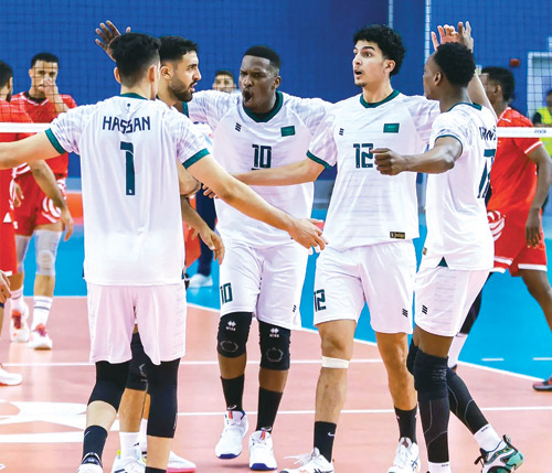 أخضر الطائرة رابعًا في بطولة غرب آسيا 