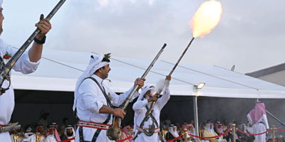 «المقمع».. تراث حربي يُزيَّن بالنحاس ويُشعل أيام الفرح 