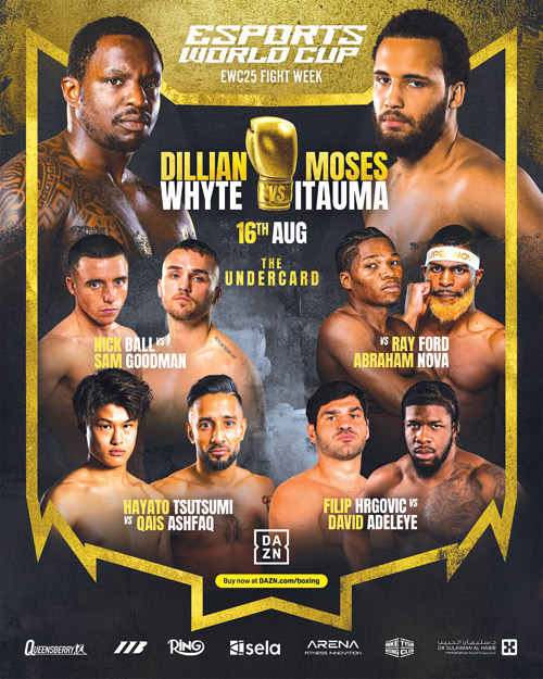 قمة نزال في الوزن الثقيل بالرياض منتصف أغسطس 