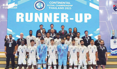 أخضر الصالات وصيفًا لبطولة القارات الدولية 