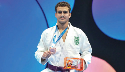 «ندا» يحقق برونزية الجوجيتسو 