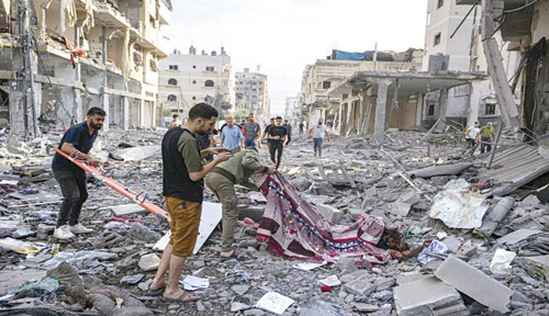 خلال زيارته إلى معبر رفح الحدودي 