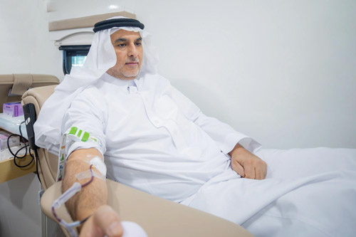 رئيس «سدايا» يشارك منسوبي الهيئة في حملة التبرع بالدم 