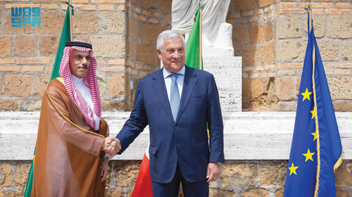 وزير الخارجية بحث مع نظيره الإيطالي القضايا الإقليمية والدولية 