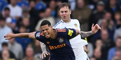 تعادل نيوكاسل يونايتد مع ليدز يونايتد 