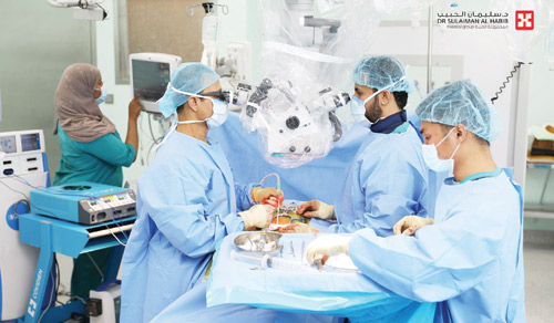 بعد استئصال تشوه نادر بشرايين الدماغ 