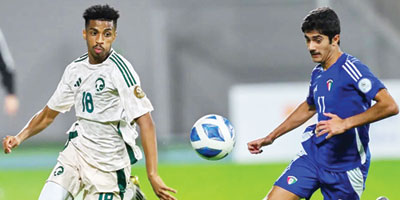 الأخضر الشاب يتعادل مع الكويت في كأس الخليج 