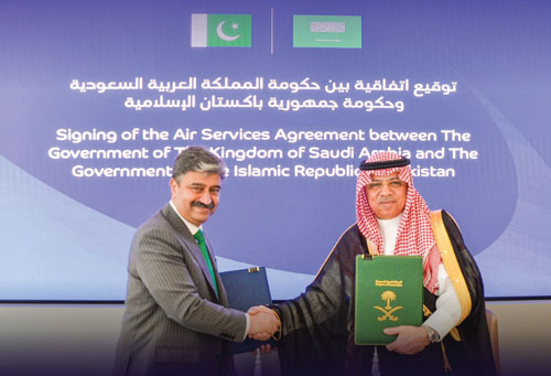 اتفاقية في مجال خدمات النقل الجوي بين المملكة وباكستان 