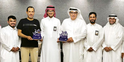 دراجو الزلفي يكرمون المنيع والبدر 