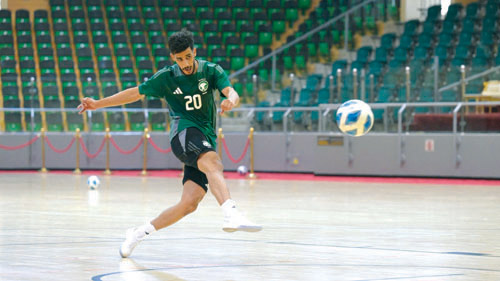 أخضر الصالات يواصل تدريباته لآسيا 