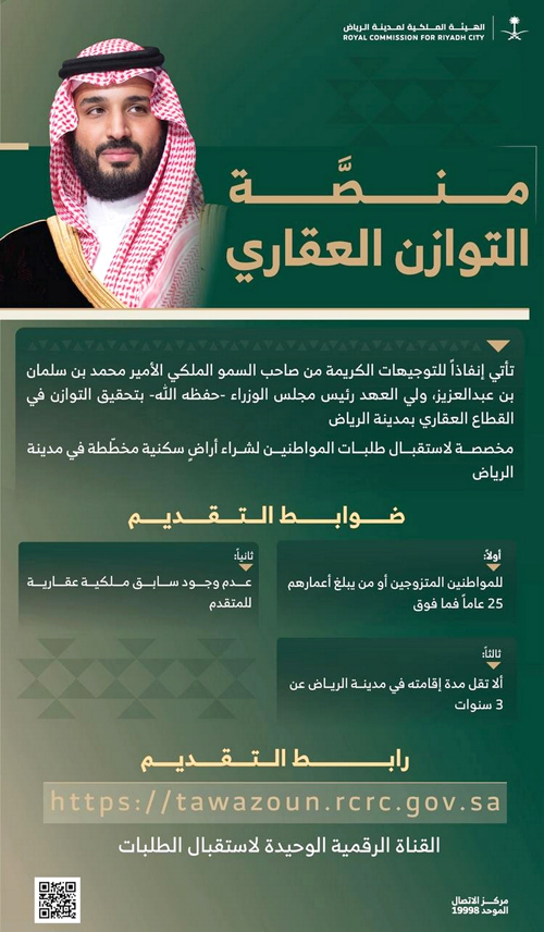 إنفاذاً لتوجيهات ولي العهد لتحقيق التوازن في القطاع العقاري 