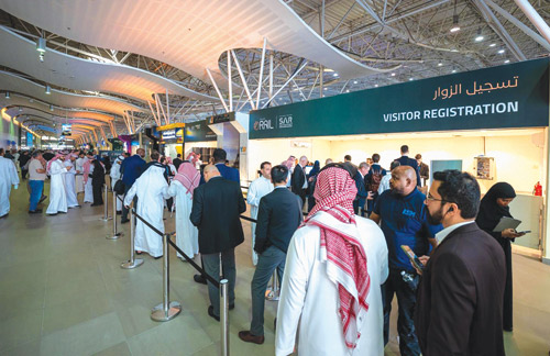 للمشاركة في المعرض والمؤتمر السعودي الدولي للخطوط الحديدية 