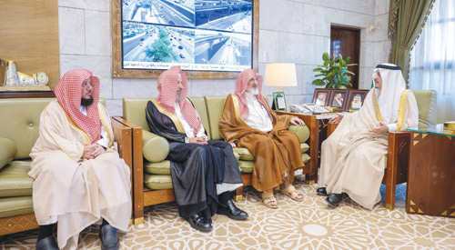  سموه خلال استقباله أعضاء هيئة كبار العلماء