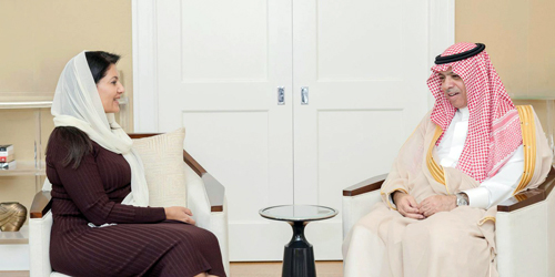 الأميرة ريما بنت بندر تناقش مع الدعيلج مستجدات التحول في النقل الجوي 