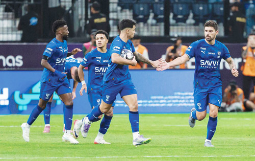 من لقاء الهلال والأخدود