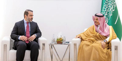 وزير الخارجية يبحث مع الشيباني الجهود المبذولة لدعم أمن سوريا واقتصادها 