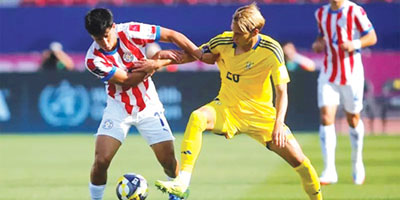 أوكرانيا تفوز على باراجواي وتتأهلان معًا لدور الـ«16» بمونديال تشيلي 