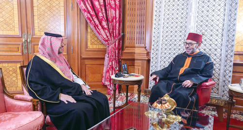 الملك وولي العهد يبعثان رسالة شفهية لملك المغرب 