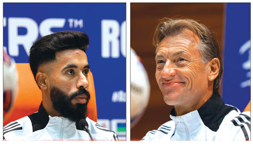  رينارد وبوشل في المؤتمر الصحفي