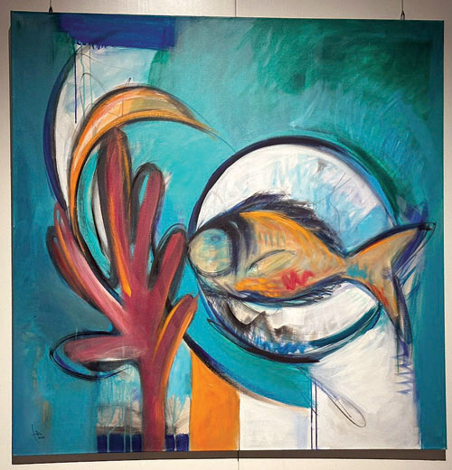 «بر وبحر».. معرض يجسد الحوار بين الصحراء والبحر في تجربة فنية تنبض بالشاعرية والعمق الإنساني 