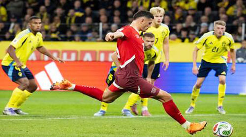 سويسرا تهزم السويد بثنائية في تصفيات أوروبا للمونديال 