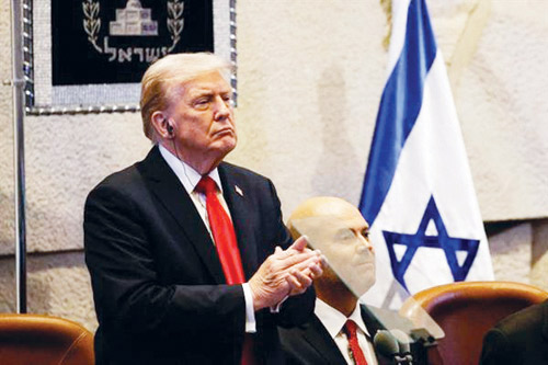 في خطابه أمام الكنيست الإسرائيلي: 