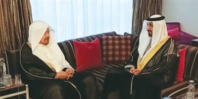 آل الشيخ يستقبل رئيس البرلمان العربي 