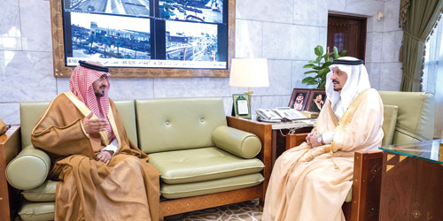 سموه خلال الاستقبال