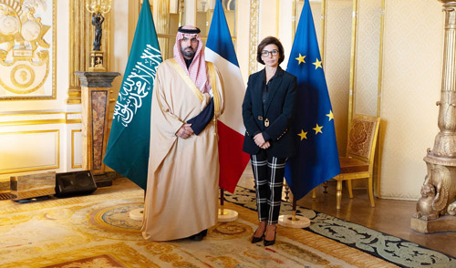 وزير الثقافة يلتقي وزيرة الثقافة الفرنسية 