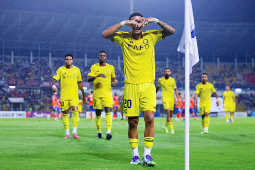 بثنائية أنجيلو وكمارا.. النصر يعود بنقاط غوا الهندي 