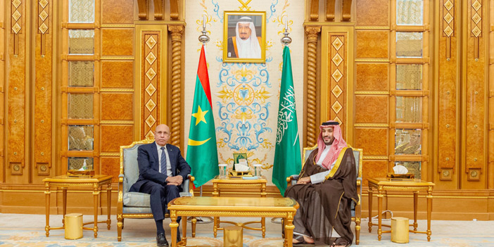  ولي العهد مستقبلا الرئيس الموريتاني