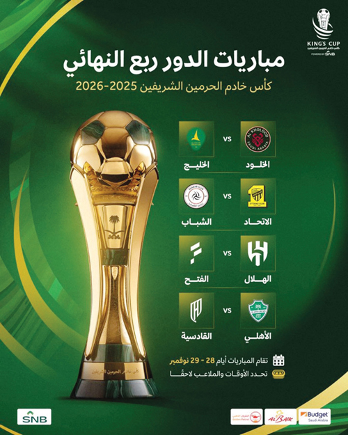 قرعة ربع نهائي كأس الملك تسفرعن.. 