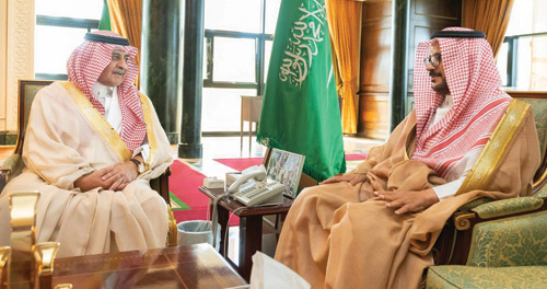 أمير منطقة تبوك مستقبلاً عضو مجلس الشورى د. عطية العطوي