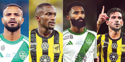 أبرز 7 مساهمين بالأهداف في الاتحاد والأهلي 