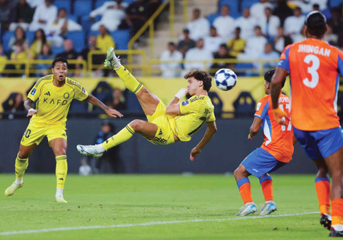 النصر يتجاوز غوا الهندي برباعية تنقله للدورالثاني 