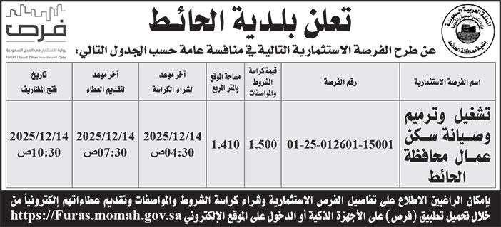 إعلان بلدية الحائط 