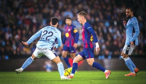 من لقاء برشلونة وسيلتا فيغو