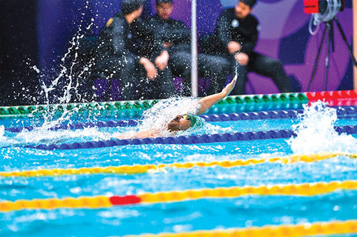 سباحو السعودية يواصلون مشاركتهم في دورة ألعاب التضامن الإسلامي 