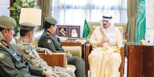 سموه خلال الاستقبالات